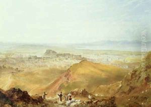 View of Edinburgh from Arthurs Seat by Hugh William Williams
