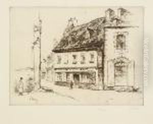 La Maison Rouge, Ou Maison De La Belle Camille, A Pontrieux (tregor) by Gustave Leheutre