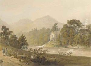 On the river Tay by Hugh William Williams
