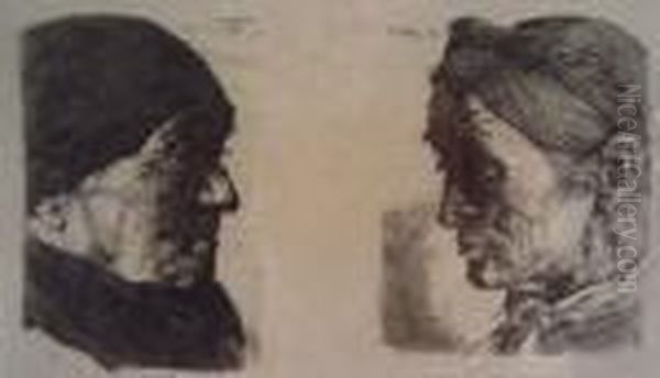 Two Portrait Heads Of Women - view 1