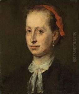 Bildnis Der Bankiersgattin Regina Schoenlin by Wilhelm Leibl