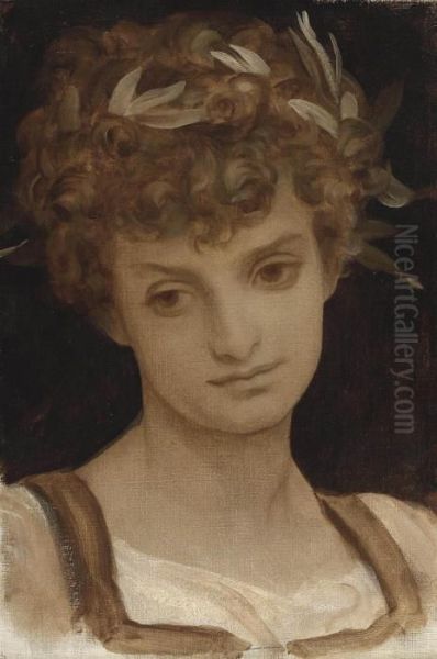 Study Of A Girl's Head - view 1