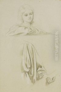 Head Study And Drapery
