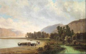 Veduta Di Lago by Giovan Battista Lelli