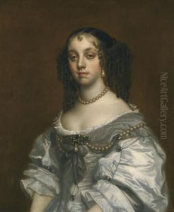 Portrait Of Queen Catherine Of Braganza by Sir Peter Lely