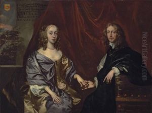 Double Portrait Said To Be Of Francis Lennard by Sir Peter Lely