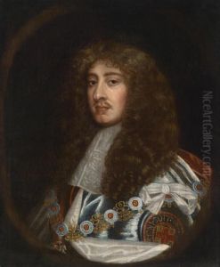 Portrait Of King Charles Ii Of England With The Regalia Of The Order Of The Garter