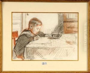 L""heure Des Devoirs by Georges Lemmen