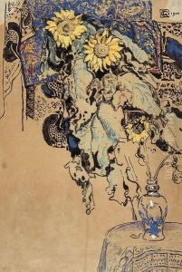 Vase Aux Tournesols by Georges Lemmen
