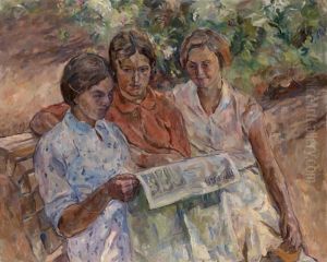 Reading The Newspapers by Aristarkh Vasilievic Lentulov