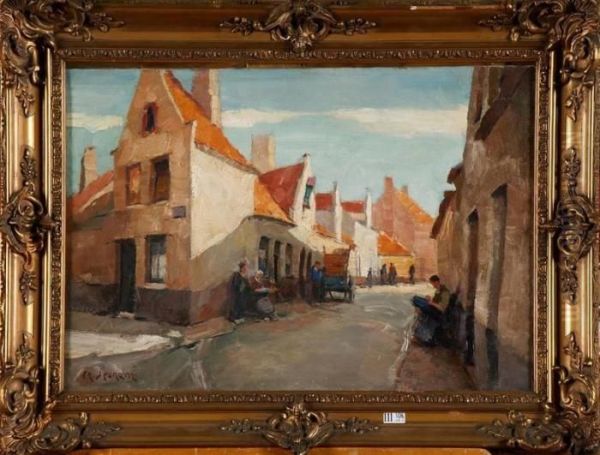 Rue Du Beguinage De Bruges Animee - view 1