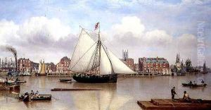 Hull from the Humber, c.1837 by John Ward