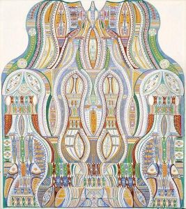 Composition Mediumnique by Augustin Lesage