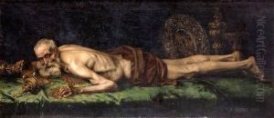 L'avare by Adolphe-Alexandre Lesrel