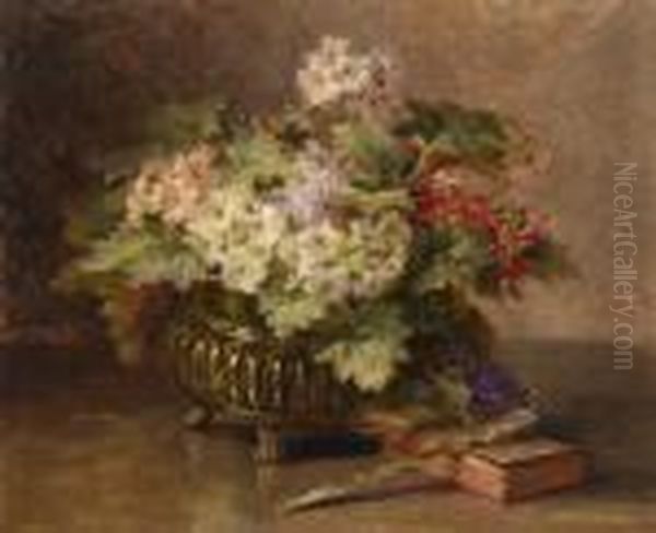 Flowers In A Copper Vase - view 1