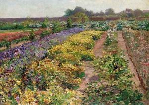 Gardens of Grafenegg (Blumenbeete im Park von Grafenegg) by Olga Wisinger-Florian