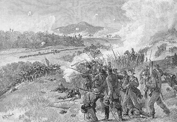 The Battle of Resaca, Georgia, May 14th 1864, illustration from Battles and Leaders of the Civil War, edited by Robert Underwood Johnson and Clarence Clough Buel - view 1
