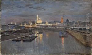 The Illumination Of The Moscow Kremlin Dedicated To The Coronation Of Nicholas Ii