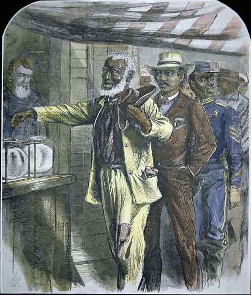 The First Vote for black voters in the South during state elections of 1867 - view 1