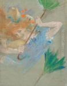 Le Coup De Vent by Lucien Levy-Dhurmer