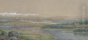 Panoramic View Of Coast by Edmund Darch Lewis