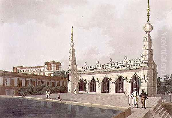 The Palace of the Late Nabob of Arcot, Madras, plate 5 from 'Twenty Four Views in Hindostan', engraved by Joseph Constantine Stadler (fl.1780-1812) pub. by Edward Orme (1774-c.1820) 1803 - view 1