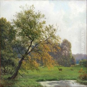 Fra Klinte Skoven Paa Moen by Georg Emil Libert