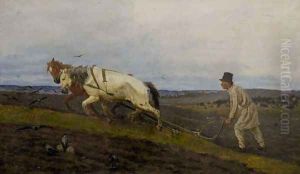 Ploughing by Stanislaw Witkiewicz