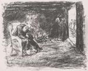 Ruckkehr Des Jungen Tobias by Max Liebermann