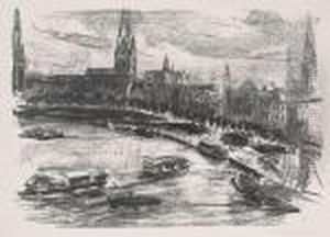 Hamburg: Binnenalster by Max Liebermann