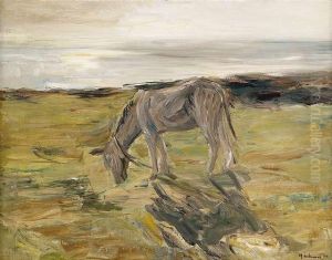 Esel In Den Dunen by Max Liebermann