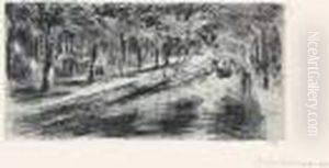 Heerengracht In Amsterdam by Max Liebermann