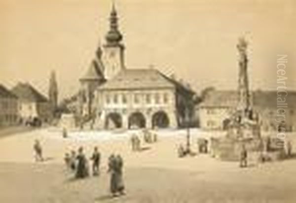 The Town Square In Velvary - view 1