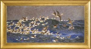 Alfagelflock I Havsbandet by Bruno Andreas Liljefors