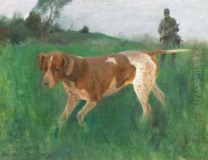 Gustaf Kolthoff Pa Jakt Med Hund by Bruno Andreas Liljefors