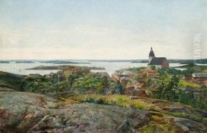 Naantali From Kuparivuori by Arvid Liljelund