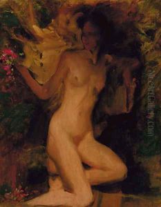 A female nude by George Spencer Watson