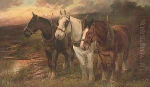 The plough team by George Spencer Watson