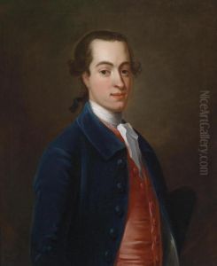 Portrait Of A Young Gentleman In A Tricorne And A Velvet Jacket by Francis Lindo