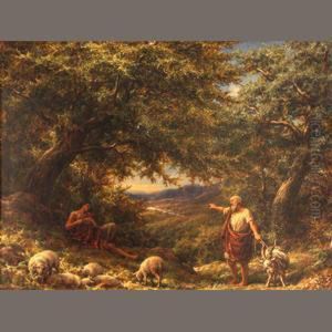 Shepherds At Rest by William Linnell