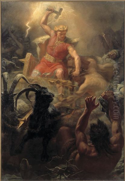 Thors Fight with the Giants, 1872 - view 1