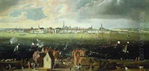 View of Antwerp from the River Schelde by Jan Wildens