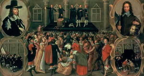 An Eyewitness Representation of the Execution of King Charles I (1600-49) of England, 1649 - view 1