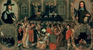An Eyewitness Representation of the Execution of King Charles I (1600-49) of England, 1649 by John Weesop