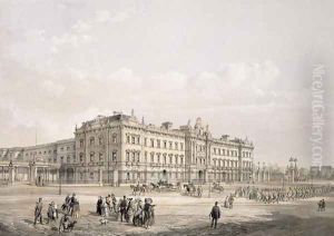 Buckingham Palace, engraved by Thomas Picken (fl.1838-d.1870), pub. 1852 by Lloyd Bros. & Co.