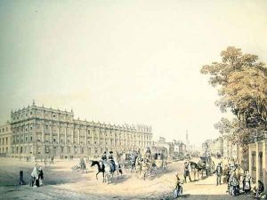 The Treasury, Whitehall, pub. by Lloyd Bros. & Co. 1852 by Edmund Walker