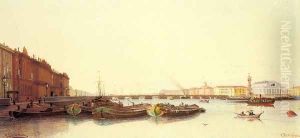 A View of St. Petersburg by Piotr Petrovitch Weretshchagin