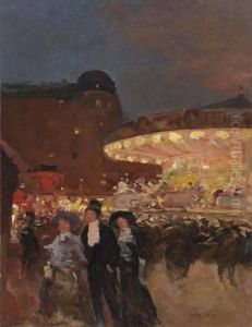 A La Fete Foraine by Luigi Loir
