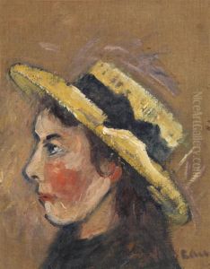 Portrait D'yvonne Loiseau by Gustave Loiseau