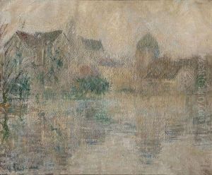 Effet De Brume A Moret-sur-loing by Gustave Loiseau